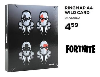 Aanbiedingen Ringmap a4 wild card - Fortnite - Geldig van 07/08/2020 tot 15/09/2020 bij Supra Bazar