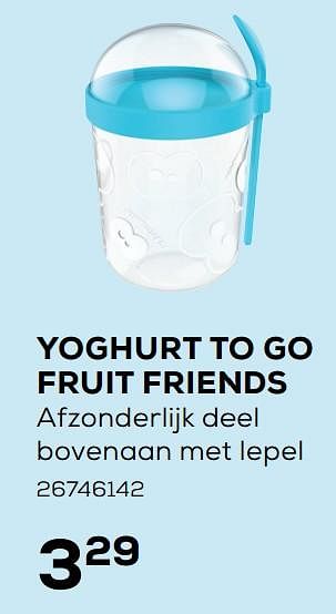 Aanbiedingen Yoghurt to go fruit friends - Fruitfriends - Geldig van 07/08/2020 tot 15/09/2020 bij Supra Bazar