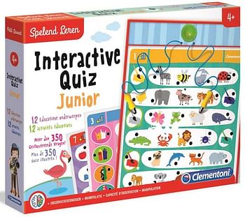 Aanbiedingen Interactive Quiz Junior - Clementoni - Geldig van 08/08/2020 tot 06/09/2020 bij ToyChamp