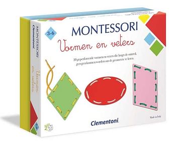 Aanbiedingen Montessori Vormen en Veters - Clementoni - Geldig van 08/08/2020 tot 06/09/2020 bij ToyChamp