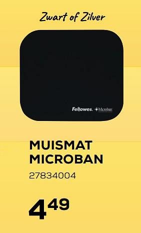 Aanbiedingen Muismat microban - Fellowes - Geldig van 07/08/2020 tot 15/09/2020 bij Supra Bazar