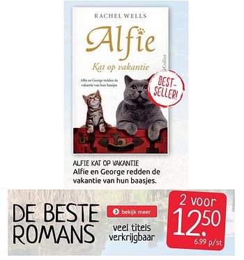 Aanbiedingen Alfie kat op vakantie - Huismerk - Boekenvoordeel - Geldig van 07/08/2020 tot 15/08/2020 bij Boekenvoordeel