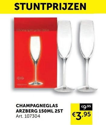 Aanbiedingen Champagneglas arzberg - Arzberg - Geldig van 18/08/2020 tot 21/09/2020 bij Zelfbouwmarkt