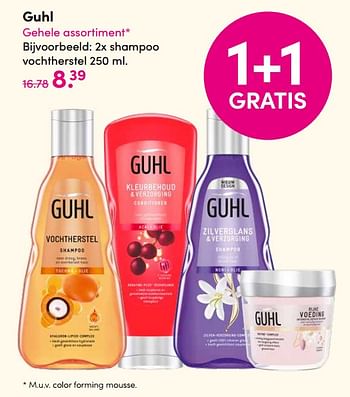 Aanbiedingen Shampoo vochtherstel - Guhl - Geldig van 10/08/2020 tot 23/08/2020 bij da