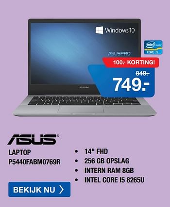 Aanbiedingen Asus laptop p5440fabm0769r - Asus - Geldig van 10/08/2020 tot 30/08/2020 bij Electro World