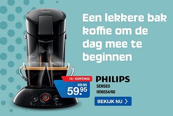 Aanbiedingen Philips senseo hd6554-60 - Philips - Geldig van 10/08/2020 tot 30/08/2020 bij Electro World