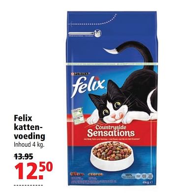 Aanbiedingen Felix kattenvoeding - Purina - Geldig van 10/08/2020 tot 23/08/2020 bij Welkoop