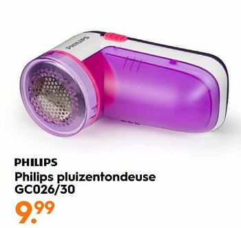 Aanbiedingen Philips pluizentondeuse gc026-30 - Philips - Geldig van 10/08/2020 tot 23/08/2020 bij Blokker
