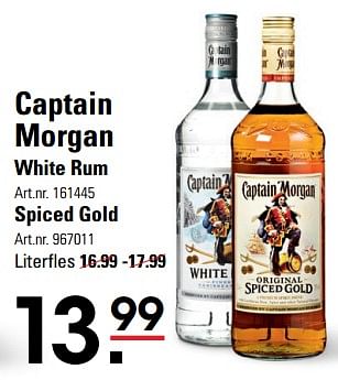 Aanbiedingen Captain morgan white rum - Captain Morgan - Geldig van 06/08/2020 tot 24/08/2020 bij Sligro