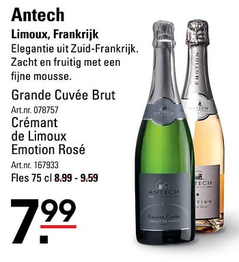 Aanbiedingen Antech limoux, frankrijk - Witte wijnen - Geldig van 06/08/2020 tot 24/08/2020 bij Sligro