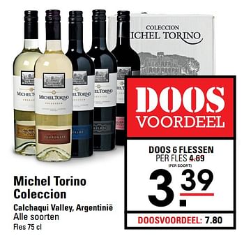 Aanbiedingen Michel torino coleccion calchaqui valley, argentinië - Rode wijnen - Geldig van 06/08/2020 tot 24/08/2020 bij Sligro