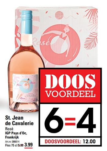 Aanbiedingen St. jean de cavalerie rosé igp pays d`oc, frankrijk - Rosé wijnen - Geldig van 06/08/2020 tot 24/08/2020 bij Sligro