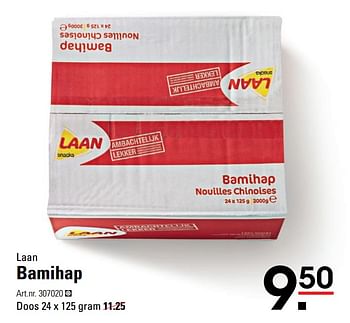 Aanbiedingen Bamihap - LAAN - Geldig van 06/08/2020 tot 24/08/2020 bij Sligro