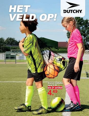 Aanbiedingen Diverse voetballen - Dutchy - Geldig van 10/08/2020 tot 23/08/2020 bij Scapino