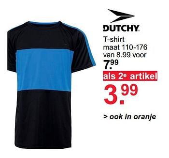 Aanbiedingen T-shirt - Dutchy - Geldig van 10/08/2020 tot 23/08/2020 bij Scapino