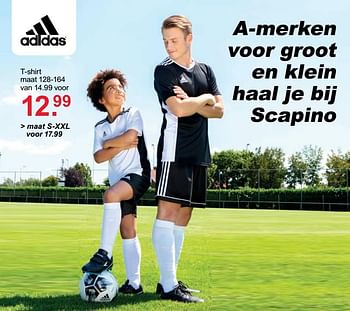 Aanbiedingen T-shirt - Adidas - Geldig van 10/08/2020 tot 23/08/2020 bij Scapino