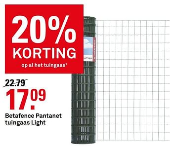 Aanbiedingen Betafence pantanet tuingaas light - Huismerk Karwei - Geldig van 10/08/2020 tot 23/08/2020 bij Karwei