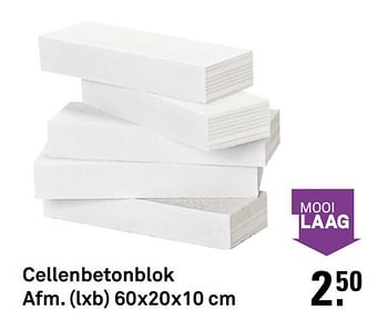 Aanbiedingen Cellenbetonblok - Huismerk Karwei - Geldig van 10/08/2020 tot 23/08/2020 bij Karwei