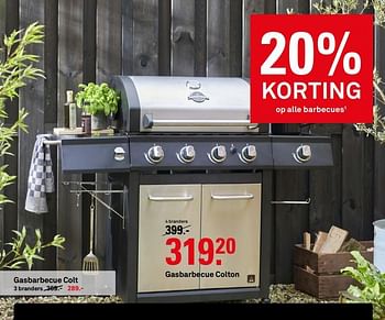 Aanbiedingen Gasbarbecue colton - Huismerk Karwei - Geldig van 10/08/2020 tot 23/08/2020 bij Karwei