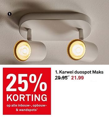 Aanbiedingen Karwei duospot maks - Huismerk Karwei - Geldig van 10/08/2020 tot 23/08/2020 bij Karwei