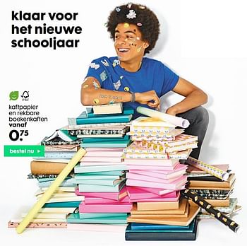Aanbiedingen Kaftpapier en rekbare boekenkaften - Huismerk - Hema - Geldig van 10/08/2020 tot 30/08/2020 bij Hema