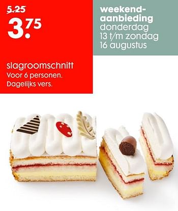 Aanbiedingen Slagroomschnitt - Huismerk - Hema - Geldig van 10/08/2020 tot 30/08/2020 bij Hema