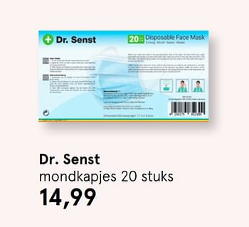 Aanbiedingen Dr. senst mondkapjes - Huismerk - Etos - Geldig van 10/08/2020 tot 23/08/2020 bij Etos