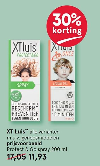 Aanbiedingen Protect + go spray - XT-Luis - Geldig van 10/08/2020 tot 23/08/2020 bij Etos