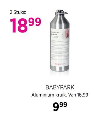 Aanbiedingen Babypark aluminium kruik - Huismerk - Babypark - Geldig van 18/08/2020 tot 21/09/2020 bij Babypark