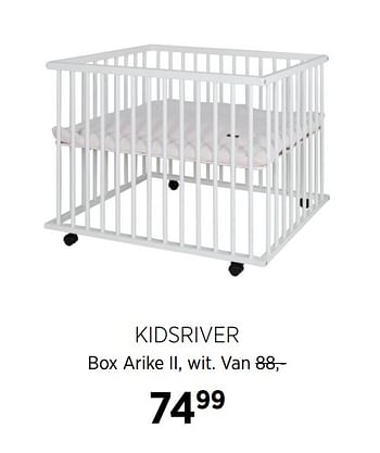 Aanbiedingen Kidsriver box arike ii, wit - Kidsriver - Geldig van 18/08/2020 tot 21/09/2020 bij Babypark