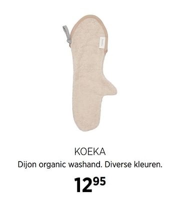 Aanbiedingen Koeka dijon organic washand. diverse kleuren - Koeka - Geldig van 18/08/2020 tot 21/09/2020 bij Babypark