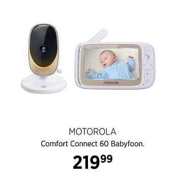 Aanbiedingen Motorola comfort connect 60 babyfoon - Motorola - Geldig van 18/08/2020 tot 21/09/2020 bij Babypark