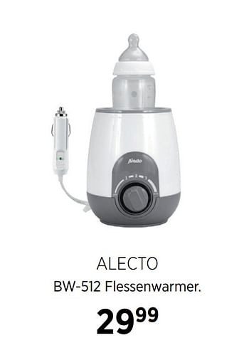 Aanbiedingen Alecto bw-512 flessenwarmer - Alecto - Geldig van 18/08/2020 tot 21/09/2020 bij Babypark