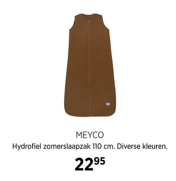 Aanbiedingen Meyco hydrofiel zomerslaapzak - Meyco - Geldig van 18/08/2020 tot 21/09/2020 bij Babypark