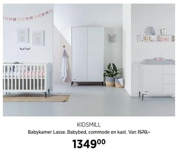 Aanbiedingen Kidsmill babykamer lasse - Kidsmill - Geldig van 18/08/2020 tot 21/09/2020 bij Babypark