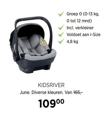 Aanbiedingen Kidsriver june. diverse kleuren - Kidsriver - Geldig van 18/08/2020 tot 21/09/2020 bij Babypark