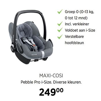 Aanbiedingen Maxi-cosi pebble pro i-size - Maxi-cosi - Geldig van 18/08/2020 tot 21/09/2020 bij Babypark