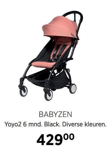 Aanbiedingen Babyzen yoyo2 6 mnd. black - Babyzen - Geldig van 18/08/2020 tot 21/09/2020 bij Babypark