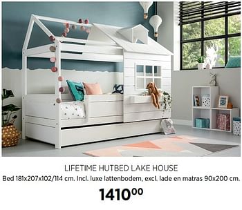 Aanbiedingen Lifetime hutbed lake house - Lifetime - Geldig van 18/08/2020 tot 21/09/2020 bij Babypark