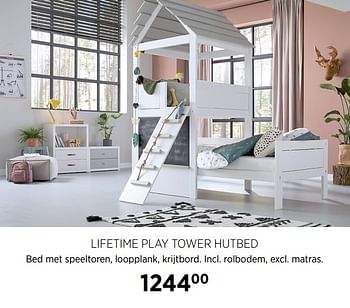 Aanbiedingen Lifetime play tower hutbed - Lifetime - Geldig van 18/08/2020 tot 21/09/2020 bij Babypark