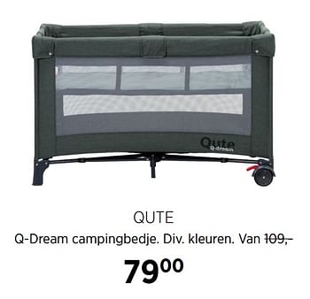 Aanbiedingen Qute q-dream campingbedje - Qute  - Geldig van 18/08/2020 tot 21/09/2020 bij Babypark
