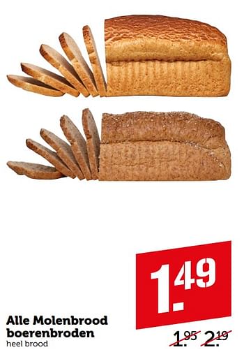 Aanbiedingen Molenbrood boerenbroden - Molenbrood - Geldig van 17/08/2020 tot 31/08/2020 bij Coop