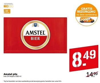 Aanbiedingen Amstel pils - Amstel - Geldig van 17/08/2020 tot 31/08/2020 bij Coop