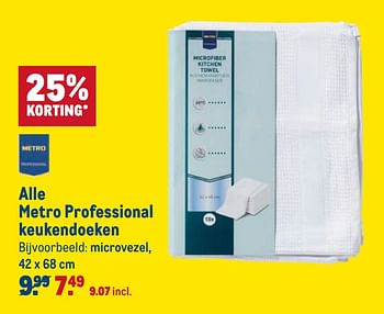Aanbiedingen Alle metro professional keukendoeken microvezel - Huismerk - Makro - Geldig van 12/08/2020 tot 08/09/2020 bij Makro