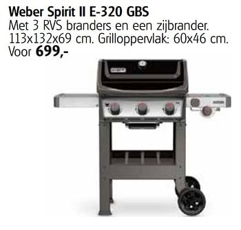 Aanbiedingen Weber spirit ii e-320 gbs - Weber - Geldig van 06/08/2020 tot 30/08/2020 bij Life & Garden