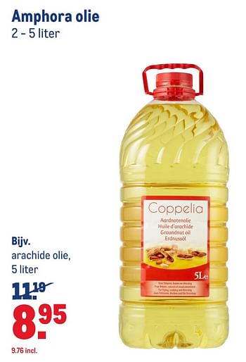 Aanbiedingen Arachide olie - Amphora - Geldig van 12/08/2020 tot 08/09/2020 bij Makro