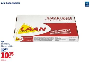 Aanbiedingen Satékroket - Laan Snacks - Geldig van 12/08/2020 tot 08/09/2020 bij Makro