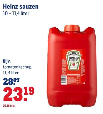 Aanbiedingen Tomatenkechup - Heinz - Geldig van 12/08/2020 tot 08/09/2020 bij Makro