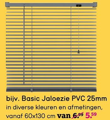 Aanbiedingen Basic jaloezie pvc - Huismerk - Leen Bakker - Geldig van 17/08/2020 tot 30/08/2020 bij Leen Bakker