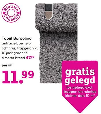 Aanbiedingen Tapijt bardolino - Huismerk - Leen Bakker - Geldig van 17/08/2020 tot 30/08/2020 bij Leen Bakker